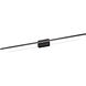 Vega Minor LED 48 inch Black Vanity Light Wall Light in Universal Voltage